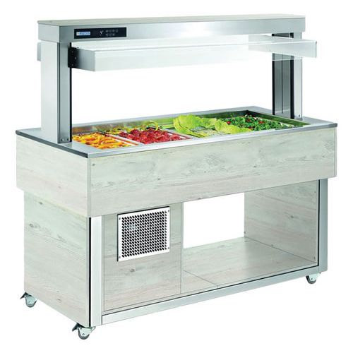 Afinox - Desserte réfrigérée Tradition Greentr-Green+3w - 100kg - 1488mm H x 1169cm L x 650cm P