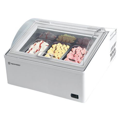 Tecfrigo - Comptoir réfrigéré ICE POINT 3 bacs - Blanc - 1 an de garantie