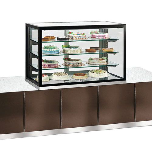 Tecfrigo - Vitrine horizontale encastrable bi-température 550L KARINA 136 BTV SP Noir - 1 an de garantie