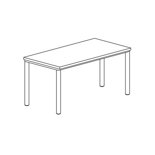 Tecnox - Table centrale gamme 600 T146/1 - Argent - Mobilier de restauration et réception - Garantie 1 an