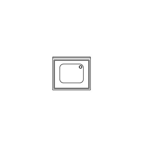 Plonge Avec Étagère Basse 1 Bac Gamme 700- Pe087/1