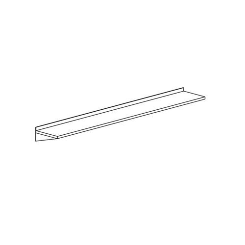 Tecnox - Étagère Murale Argent Profondeur 400mm - 3 Supports - Robuste et Pratique
