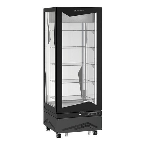 Tecfrigo - Vitrine verticale MARILYN bi-température 450L Noir - Tablettes verre - Garantie 1 an