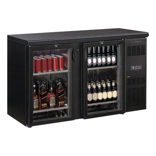 Arrière Bar 2 Portes Battantes Vitrées- 349l- Eurobar-2pv