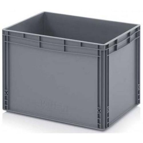 Auer Packaging - Bac de rangement gris 64L - Parois et fond pleins - Gerbable - Usage alimentaire