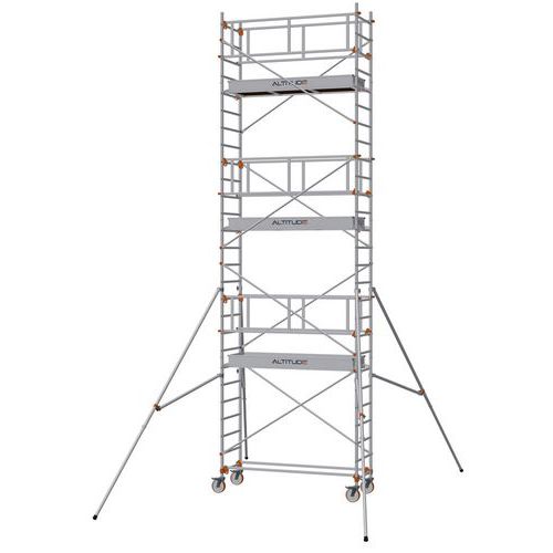 Échafaudage aluminium roulant modulaire AL205 - Base standard - Garde ...