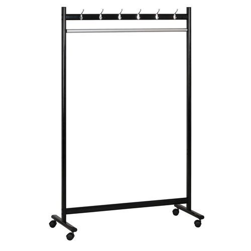Cintre de stand Jerry II - Métal Noir - 12 Patères - 1720x1120x460mm - Robuste et Élégant