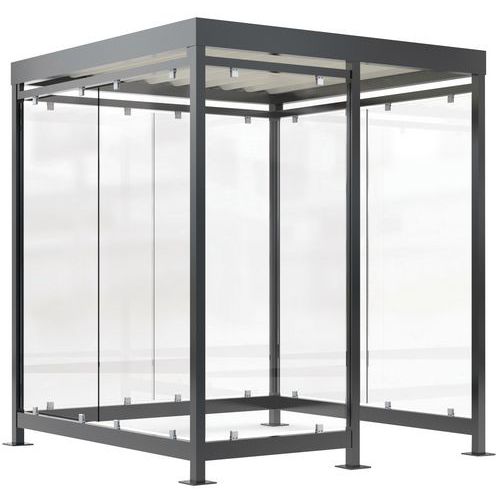 Abri Fumeur Cologne K2 C/b - 1 Panneau Avant Droite