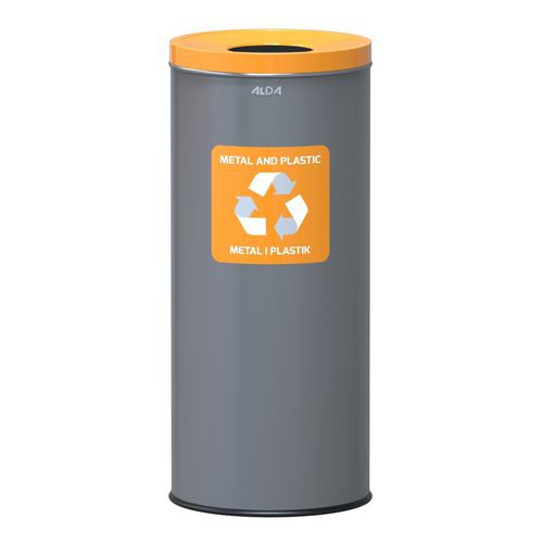 Poubelle Métallique Intérieure Prestige Eko De Recyclage 45 L Jaune