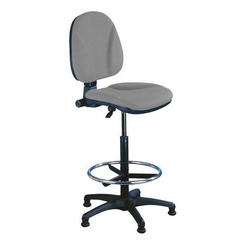 Chaise De Travail Ergonomique Avec Patins Bleu