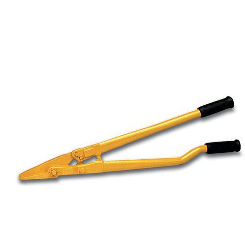 Pince coupante pour ruban acier 50mm - Jaune - 2.5kg - Idéale pour cerclage