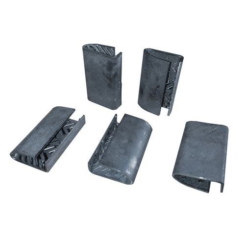 Clips en acier pour feuillards 14 mm - 1000 pièces - Idéal pour cerclage polypropylène