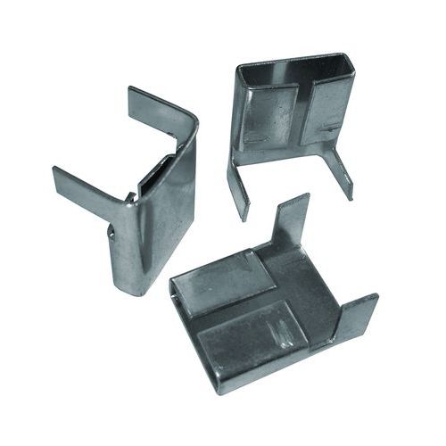 Clips en acier pour feuillards 14 mm - 2000 pièces - Idéal pour cerclage moyen volume