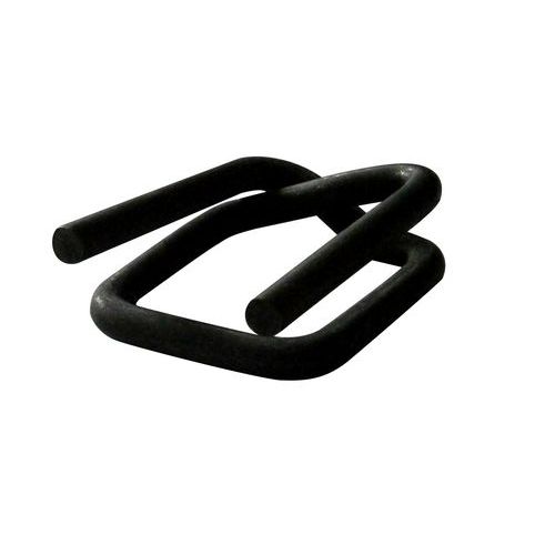 Clips en acier phosphaté pour feuillards - 1000 pièces - Gris - 14 mm - Idéal pour cerclage polyester