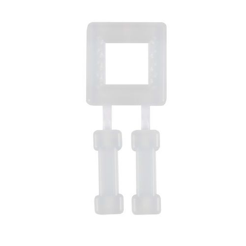 Clips en plastique pour feuillards 13 mm Gris - Lot de 1000 - Idéal pour cerclage de ruban polypropylène