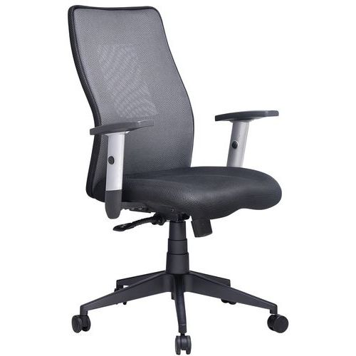 Siège De Bureau Manutan - Tissu - Gris