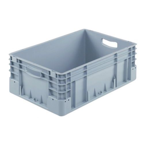 Caisse plastique Silverline 40L - Usage alimentaire, Gris, Robuste, 20kg max