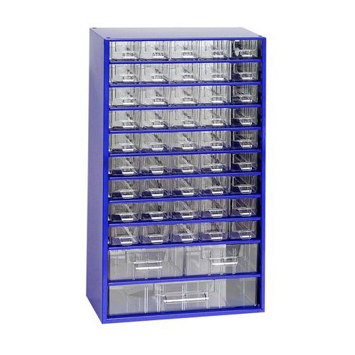 Organisateur En Métal 48 Tiroirs Bleu