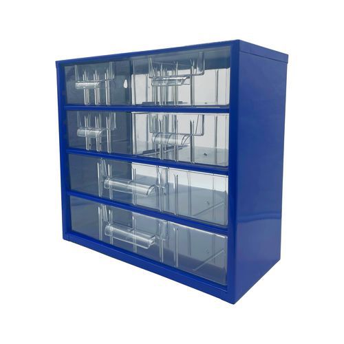 Organisateur En Métal 8 Tiroirs Bleu
