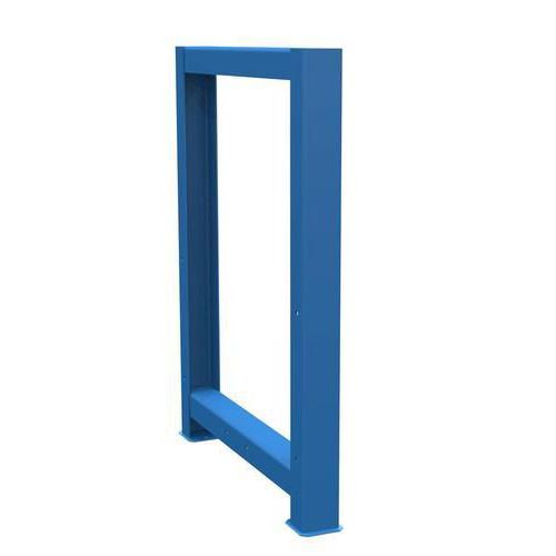 Piètement fixe - Mobilier d'atelier en acier bleu - 800mm hauteur - Robuste et stable