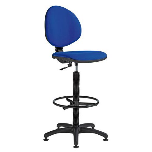 Chaise De Travail Surélevée Stella Avec Patins Bleu
