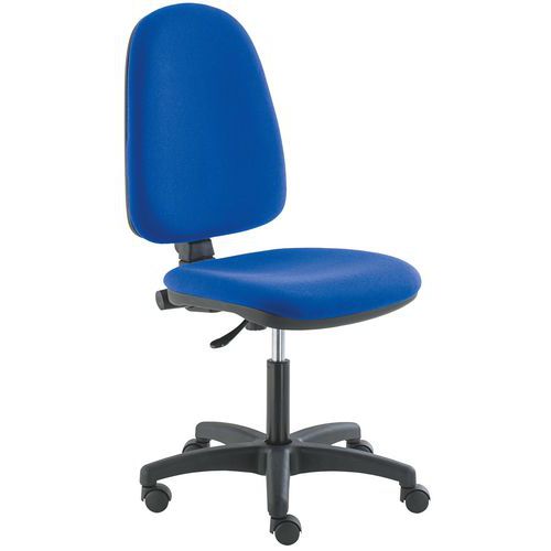 Chaise de bureau Dali - Bleu - Polypropylène - Piétement Noir - Confort Ergonomique