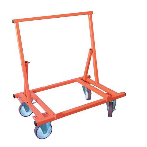 Chariot Porte-plaques 4 Roues 450 Kg Pliable