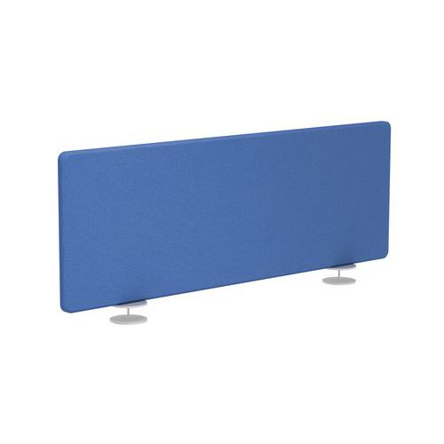 Madison Ã‰crans Tissus Bleu Profil Blanc+pince Médiane 120cm