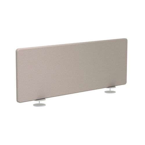 Madison Ã‰crans Tissus Taupe Profil Blanc+pince Médiane 120cm