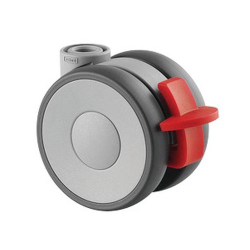 Roulette Pivotante à Frein Charge 90 Kg Diamètre 65