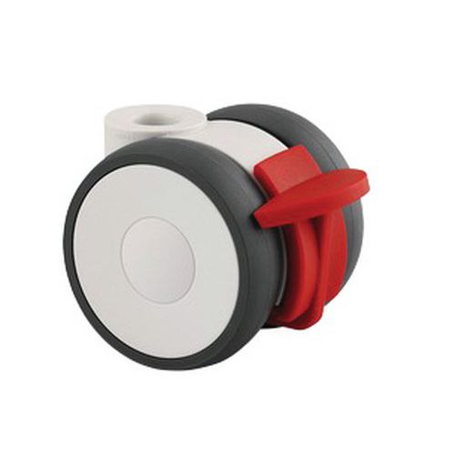 Roulette Pivotante à Frein 100 Kg Diamètre 50 Mm