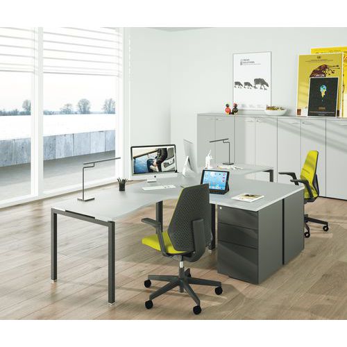 Repose-Pieds 45 x 33 cm Noir D.RECT 9020 Hauteur r/églable Bureau en Plastique Large