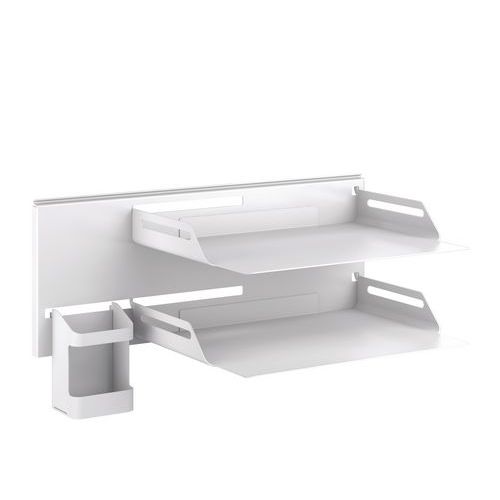 Support Brick 483x191mm 2 Bac à Courrier Et 1 Pot à Crayon