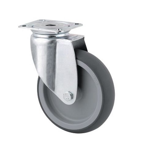 Roulette Pivotante 80kg à Platine