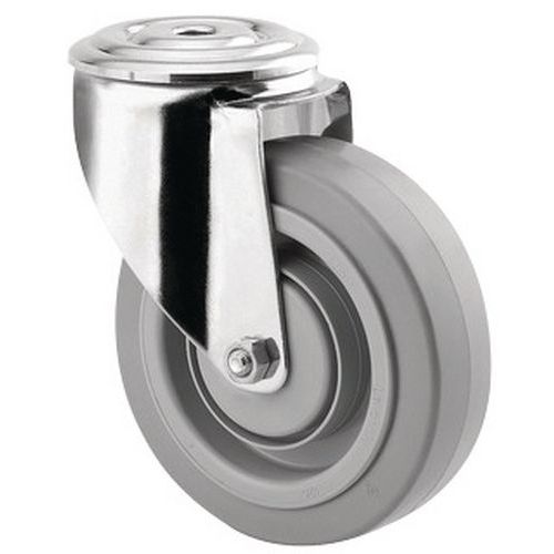 Roulette Pivotante à Oeil Inox 150 Kg Diamétre 100 Mm