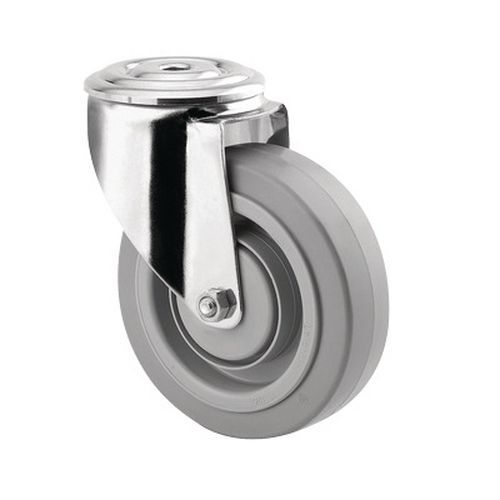 Roulette Pivotante à Oeil Inox 150 Kg Diamétre 125 Mm