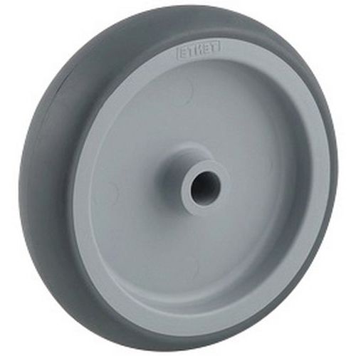 Roue 125mm Bandage Thermoplastique - Roulement Lisse