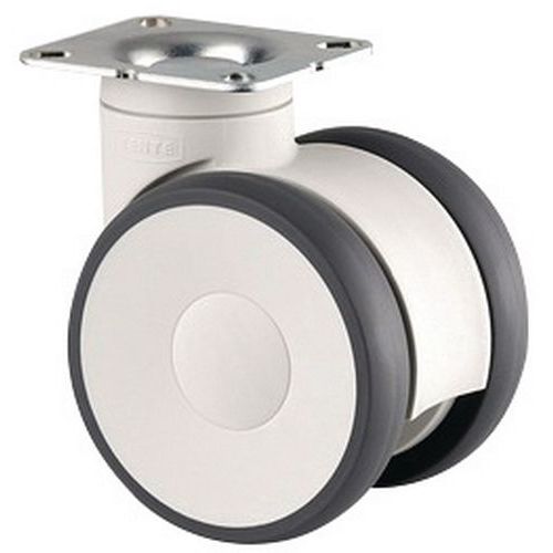 Roulette Pivotante Charge 110 Kg à Platine