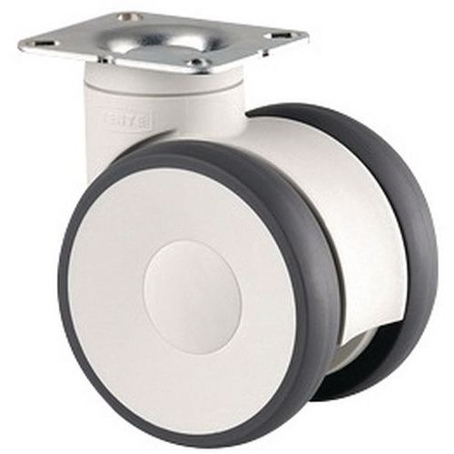 Roulette Pivotante Charge 100 Kg à Platine