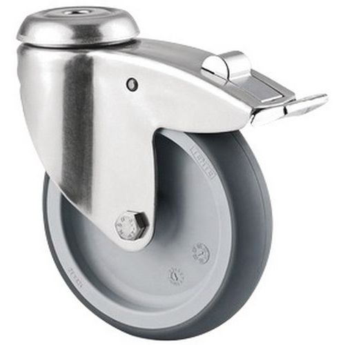 Roulette Pivotante à Å’il Et Frein 100 Kg Diamètre 125 Mm