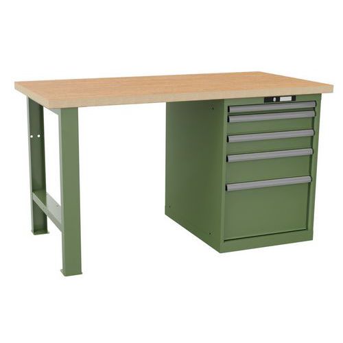 Ã‰tablis Vert 1500x750x840 Cap. 1500kg Et 5 Tir. 75kg