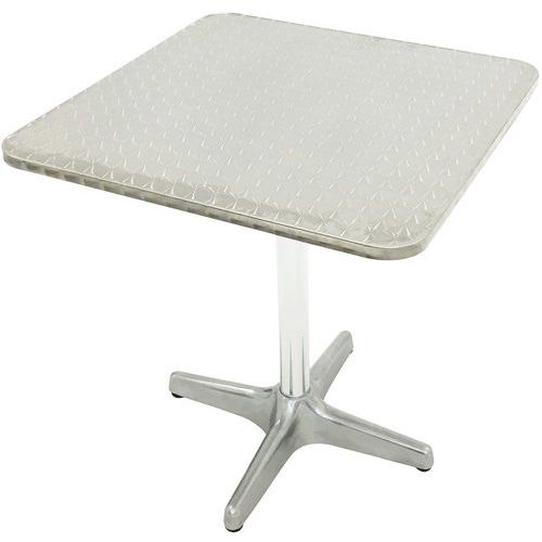 Table Guéridon Ines Carrée Aluminium 70*70