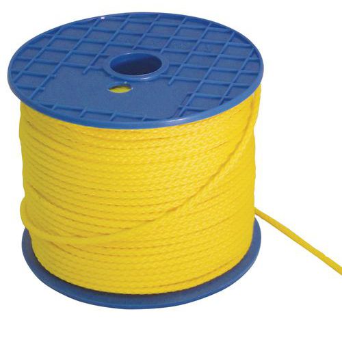 Bobine 200m Drisse Jaune Polypropylene D Iametre 2mm