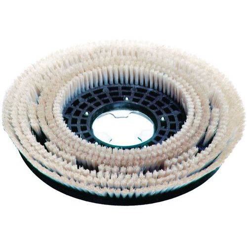 Ghibli&Wirbel - Brosse à récurer Ergoline - Ø 43 cm - Pour sols irréguliers - Beige