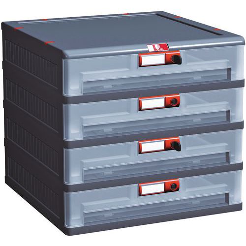 Bloc-tiroir Sans Roulettes H Ht:420 Mm L Ht:460 Mm