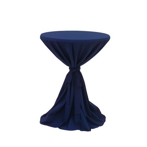 Nappe Housse Table De Fête Col.:bleu Dia:85 Cm