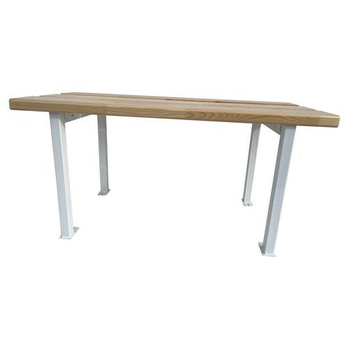 Banc vestiaire fixation au sol