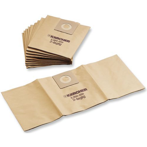 Karcher - 10 Sacs filtrants papier pour aspirateur T 201 - Karcher