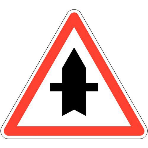 SVMS - Panneau de Danger Triangle AG3 500mm Classe 1 - Priorité à l'intersection - Acier CE