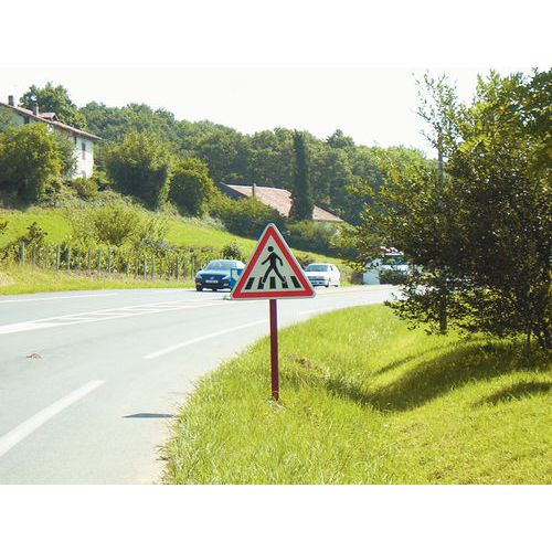 panneau de signalisation de danger a13b passage pour pietons manutan fr